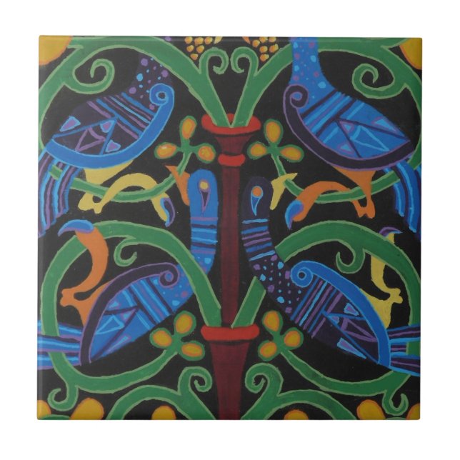 Tree of life ceramic tile (Front)