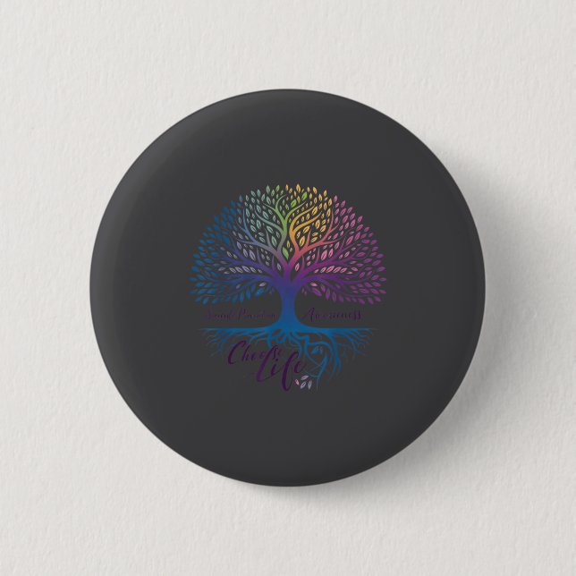 Tree Of Life Choose Life Suicide Prevention Awaren Button (Front)