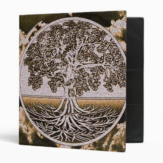 Tree of Life Circle of Life in Brown 3 Ring Binder