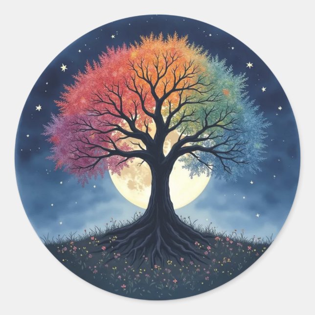Tree of Life Classic Round Sticker (Front)