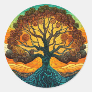 Tree of Life Classic Round Sticker