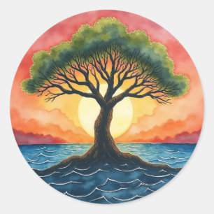 Tree of Life Classic Round Sticker