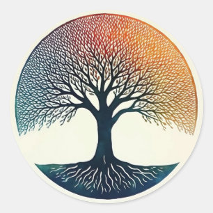 Tree of Life Classic Round Sticker