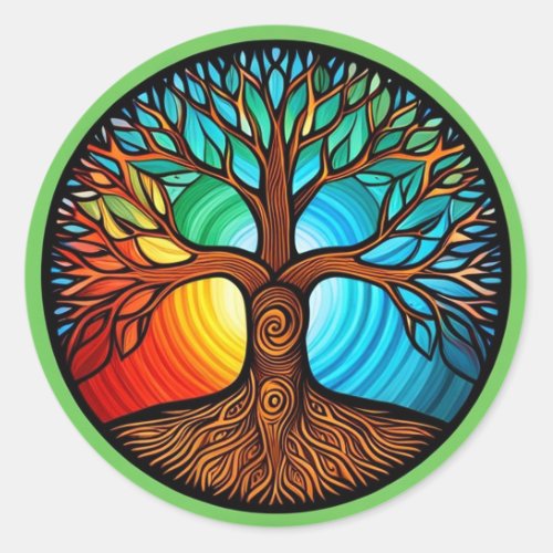 Tree of Life  Classic Round Sticker