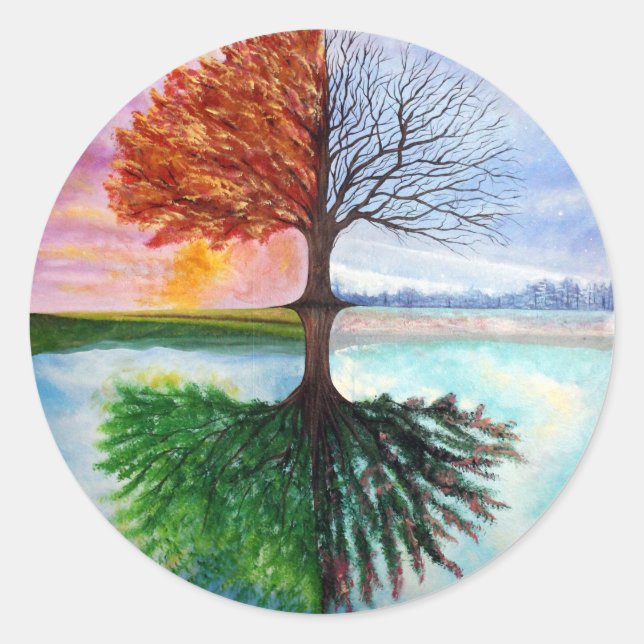 Tree of Life Classic Round Sticker (Front)