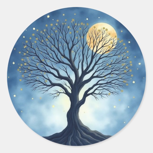 Tree of Life Classic Round Sticker (Front)