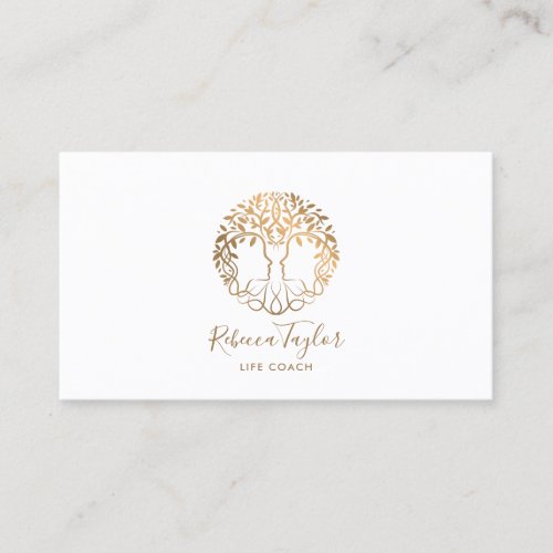 Tree of Life Coach Therapist Psychiatrist  Busines Business Card