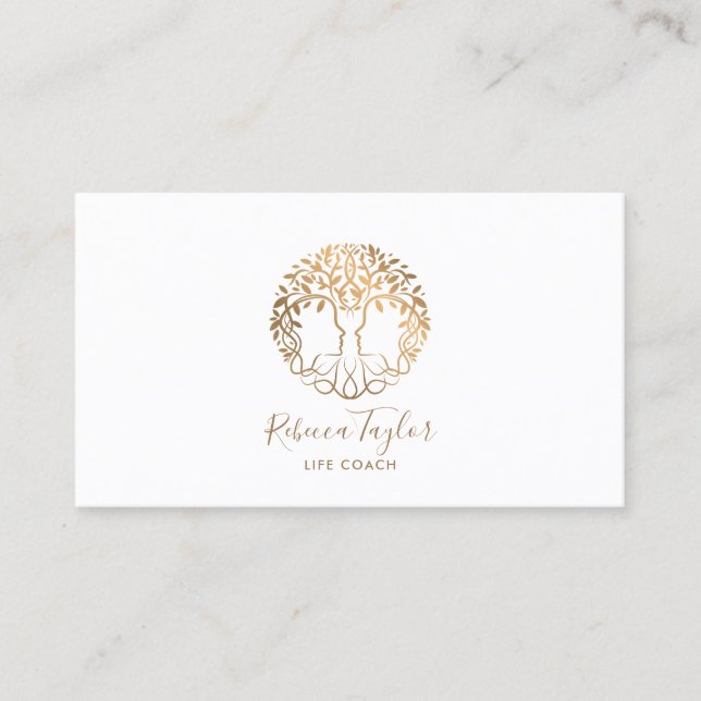 Tree of Life Coach Therapist Psychiatrist  Busines Business Card (Front)
