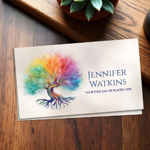 Tree of Life - colorful foliage Business Card