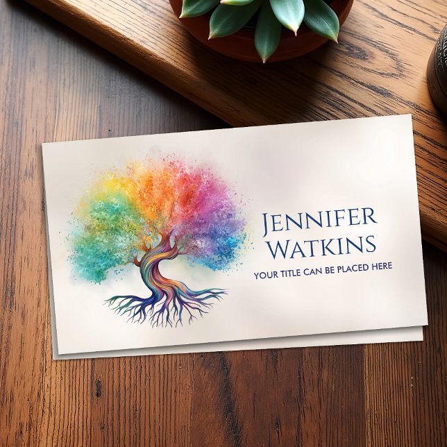 Tree of Life - colorful foliage Business Card (Creator Uploaded)
