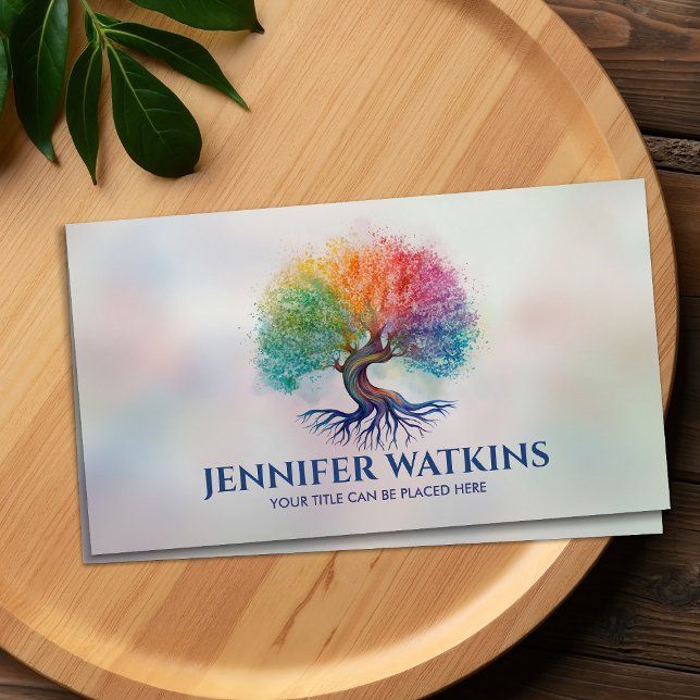 Tree of Life - colorful foliage Business Card (Creator Uploaded)