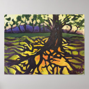 Tree Of Life Colourful Art Poster