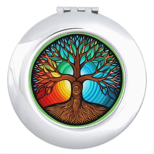 Tree of Life compact mirror