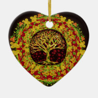 Tree of Life Constant Change Ceramic Ornament