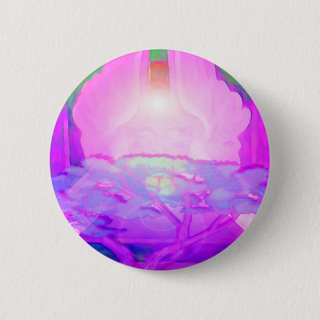 Tree of Life Creativity Pinback Button (Front)