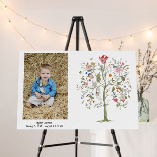 Tree of Life Custom Funeral Memorial Sign