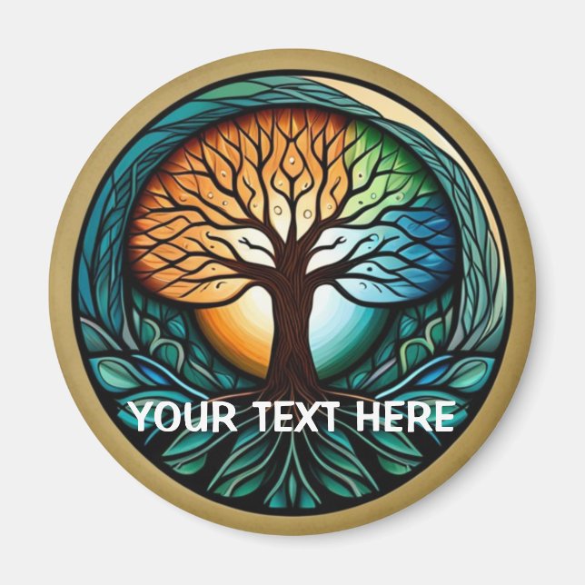 Tree of Life Customizable Kitchen Magnet (Front)