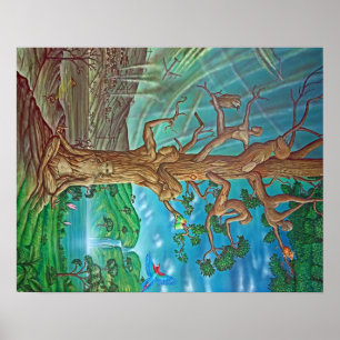 Tree of Life/Death painting Poster