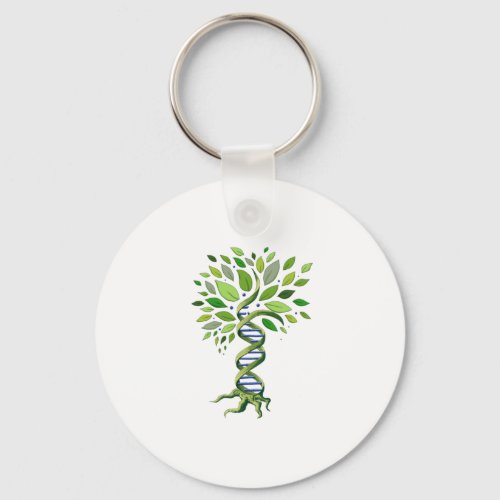 Tree of Life DNA Genetics Biology Environment Keychain