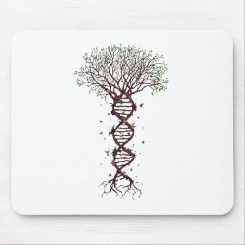 Tree of Life DNA Genetics Biology Environment Mouse Pad