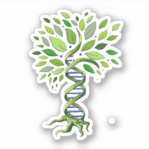 Tree of Life DNA Genetics Biology Environment Sticker