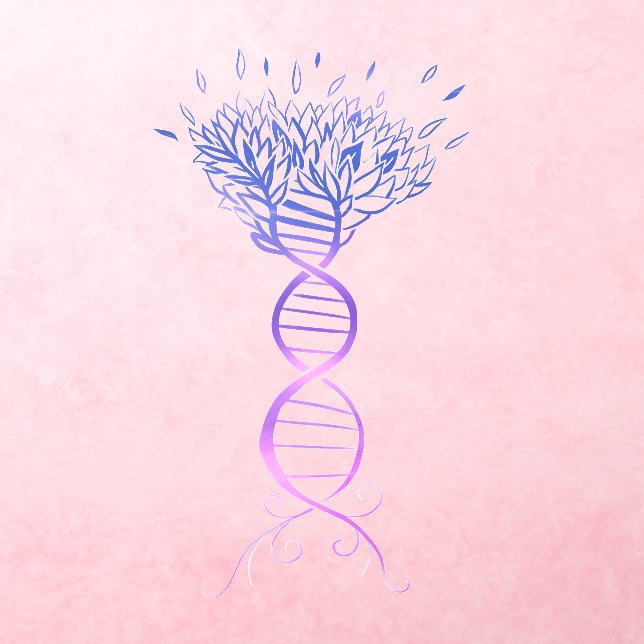 Tree of Life DNA Strand Genealogy Tree Wall Decal (Insitu 3)