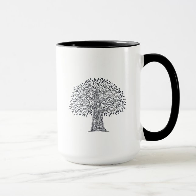 Tree Of Life Doodle Mug (Right)