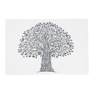 Tree Of Life Doodle Placemat