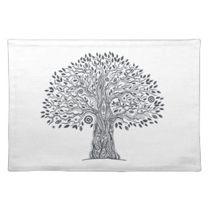 Tree Of Life Doodle Placemat