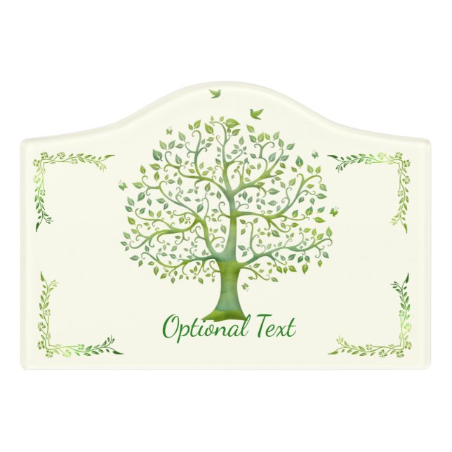 Tree of Life Door Sign (Small Crest Front)