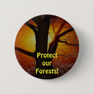 TREE OF LIFE Earth Day Gift Series Pinback Button