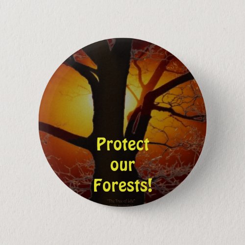 TREE OF LIFE Earth Day Gift Series Pinback Button