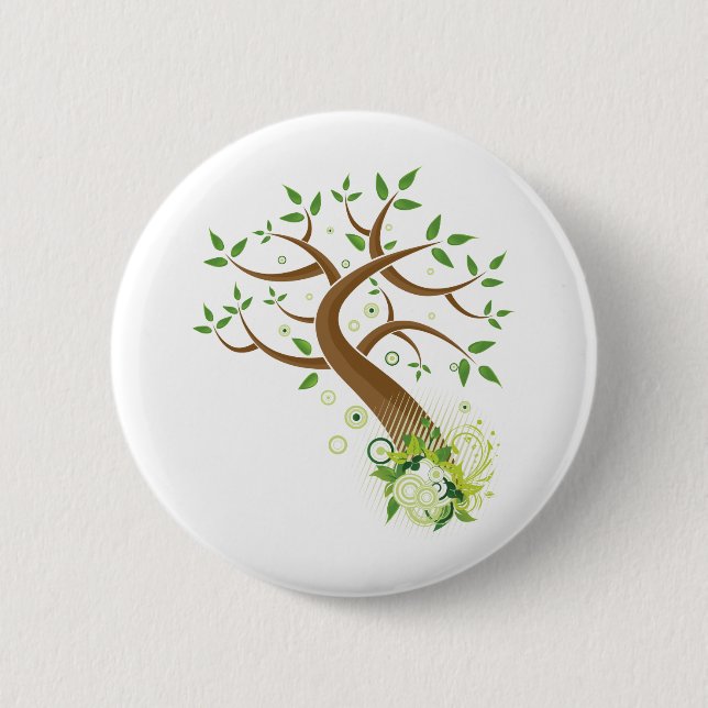 Tree of Life ~ Earth Mother Tree Pinback Button (Front)