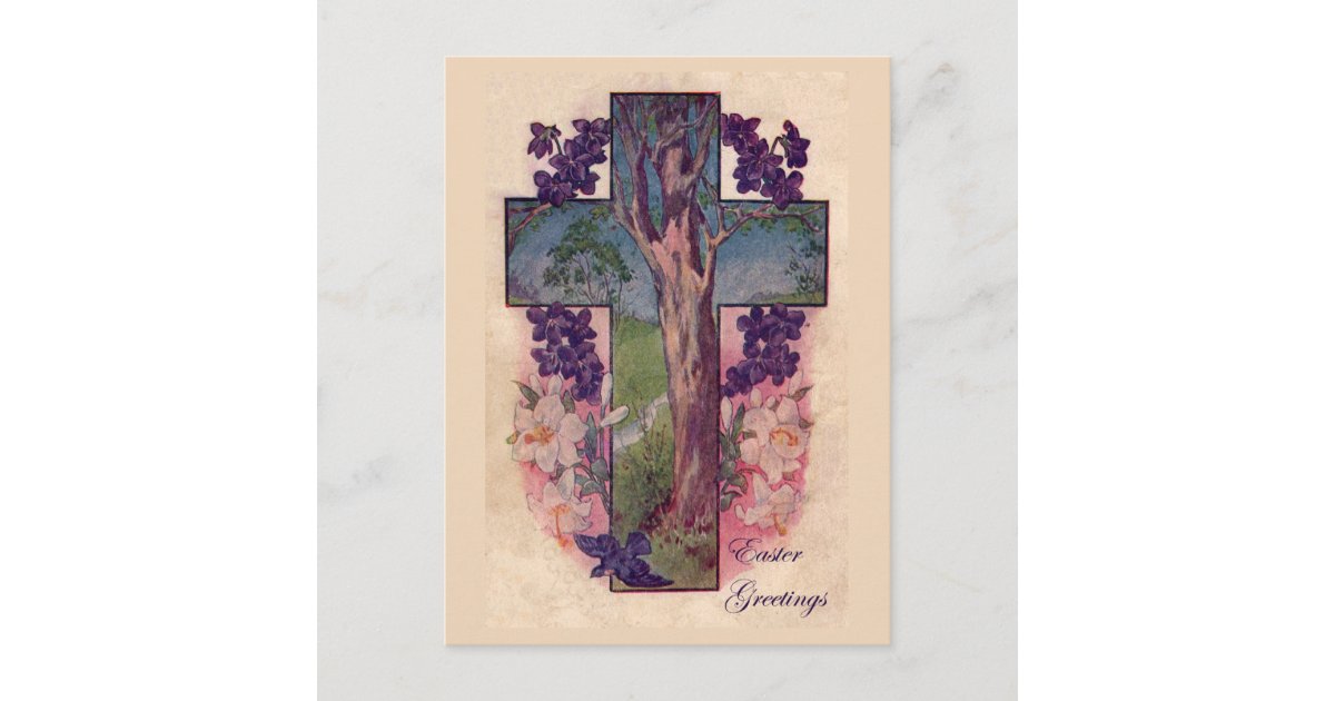 Tree Of Life Easter Vintage Christian Postcard | Zazzle