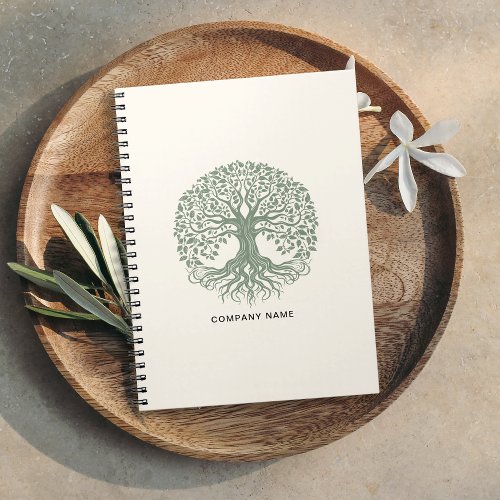 Tree of Life Eco_Friendly Business Logo Notebook