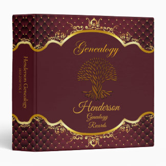 Tree of Life Elegant Genealogy Photo Album 3 Ring Binder
