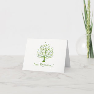 Tree of Life, Elegant Wedding Letterpress Thank You Card