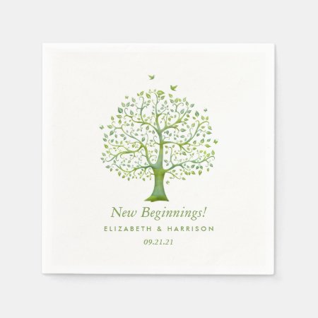 Tree Of Life, Elegant Wedding Napkins