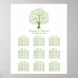 Tree Of Life, Elegant Wedding Seating Chart at Zazzle