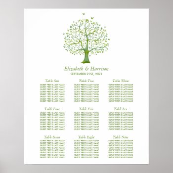 Tree Of Life  Elegant Wedding Seating Chart by StampedyStamp at Zazzle