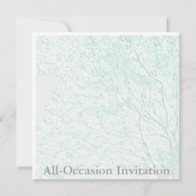 Tree of Life/Embossed-Like All-Occasion Invitation (Front)