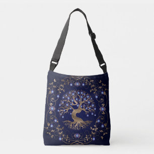 Tree of Life Evil Eye Ornament Crossbody Bag