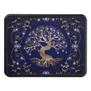 Tree of Life Evil Eye Ornament Hitch Cover