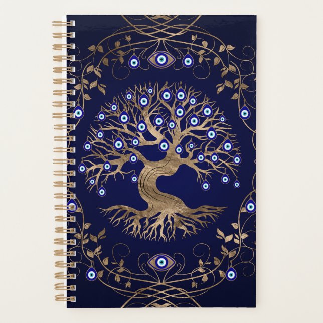 Tree of Life Evil Eye Ornament Planner (Front)