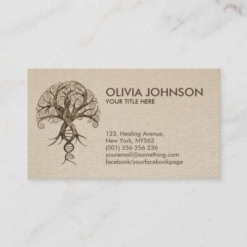 Tree of Life _ Evolution DNA Business Card