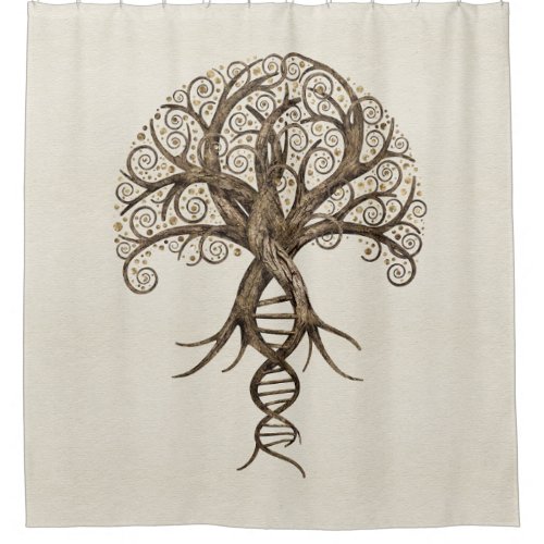 Tree of Life _ Evolution Shower Curtain