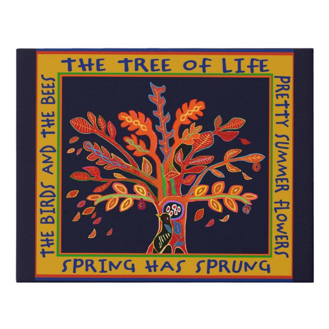 Tree of Life Faux Canvas Print (Front)
