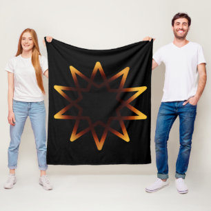 Tree Of Life Fiery Orange Symbol Fleece Blanket