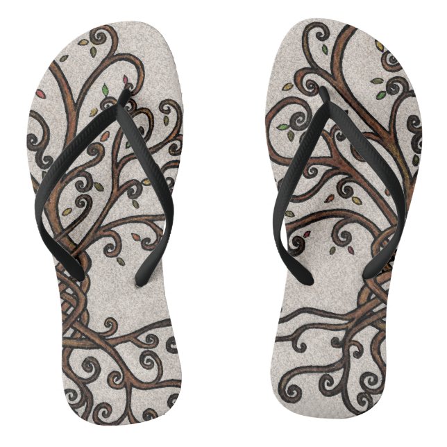 Tree of Life Flip Flops (Footbed)