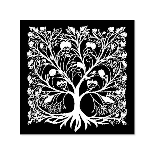 Tree of Life Floral Self_inking Stamp